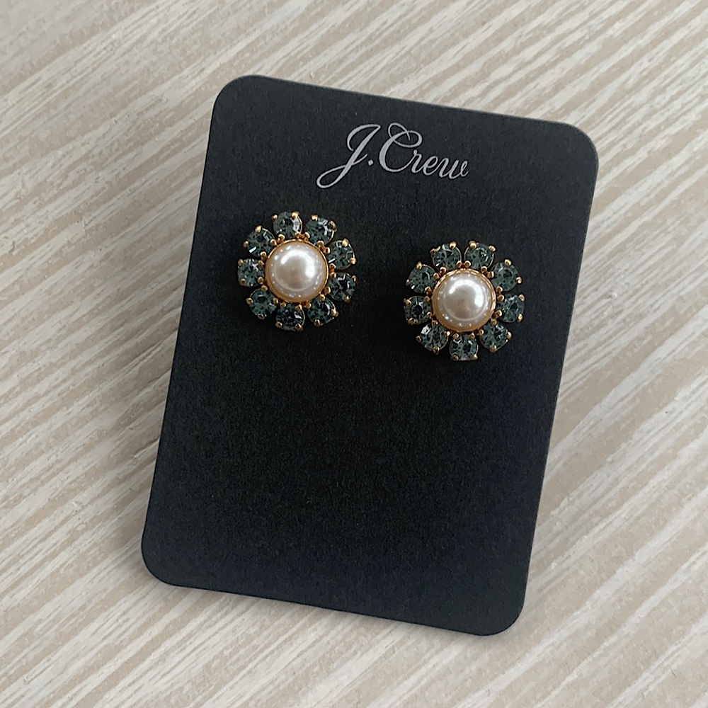 J Crew Posy Bloom Stud Earrings